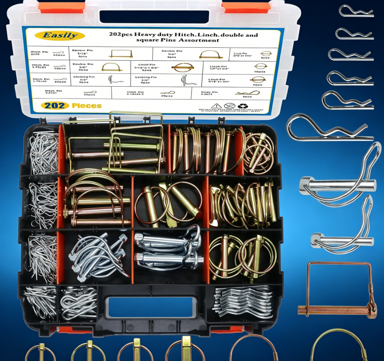 Linch and PTO Pins for Trailers Tractors Trucks Towing Mowing, Farm Equipment, Snow Plows, Lawnmowers Garage