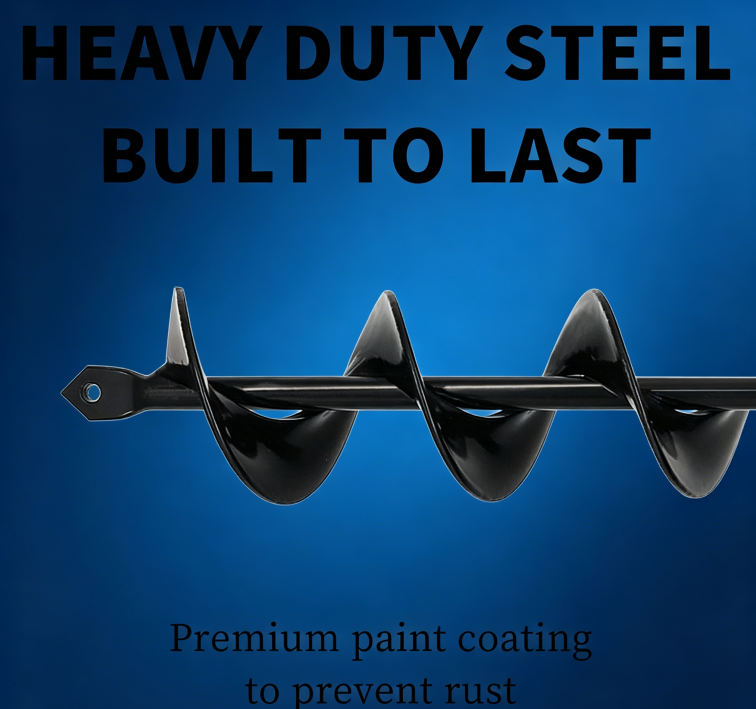 Auger Drill Bit for Planting 1.6x16.5inch Extended Length Garden Auger Spiral Drill Bit for Planting Bulbs Flowers