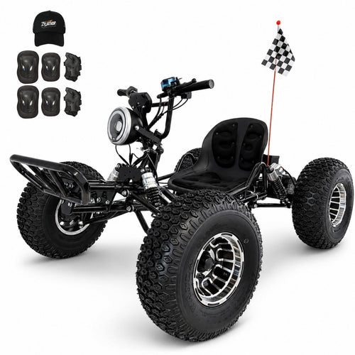 48V 20Ah Electric Off‑Road Go Kart｜Peak 4000W, 31 MPH, 30‑Mile Range, for Teens & Adults